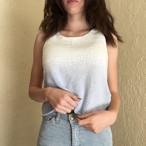 Ombré knit tank